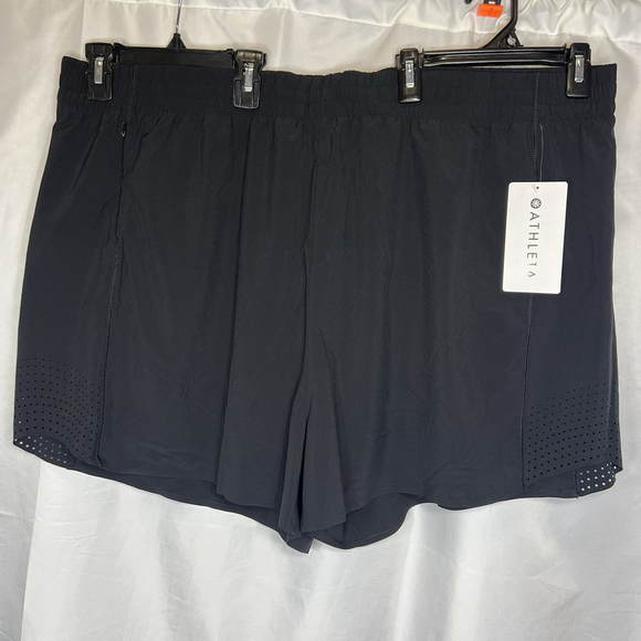 Athleta Pants - Athleta Black Hustle 3” Athletic Athleisure Shorts Lined Plus Size 3X Stretch